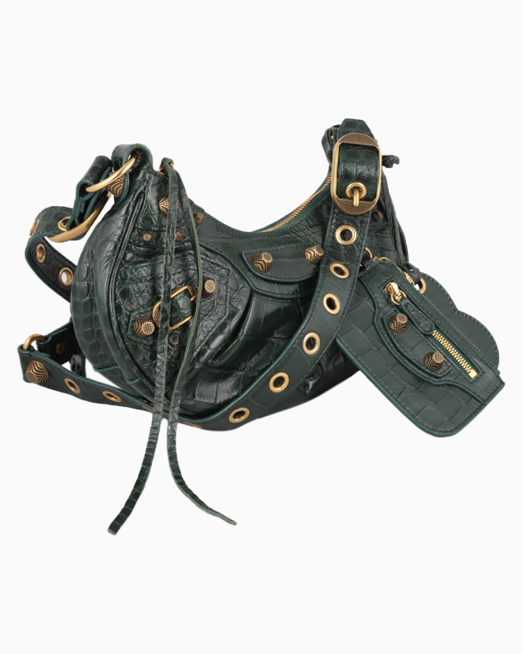 Bolsa Balenciaga Original Le Cagole XS Verde Feminina