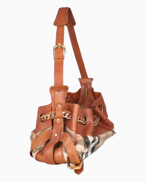 Bolsa Burberry Original Margaret House Check Feminina