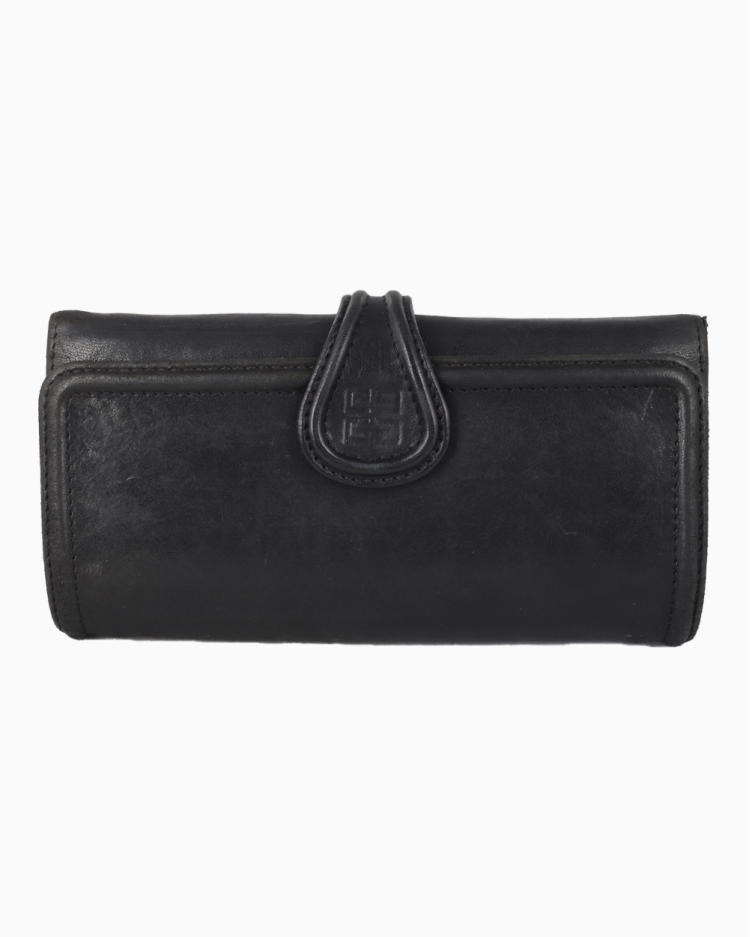 小物 Vintage Givenchy leather wallet Retro Givenchy Brown Leather Bifold Mens Wallet Gold Embossed