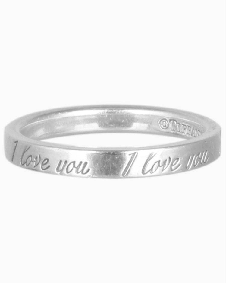 Anel Tiffany & Co. Original I Love You Prata 925 Feminino