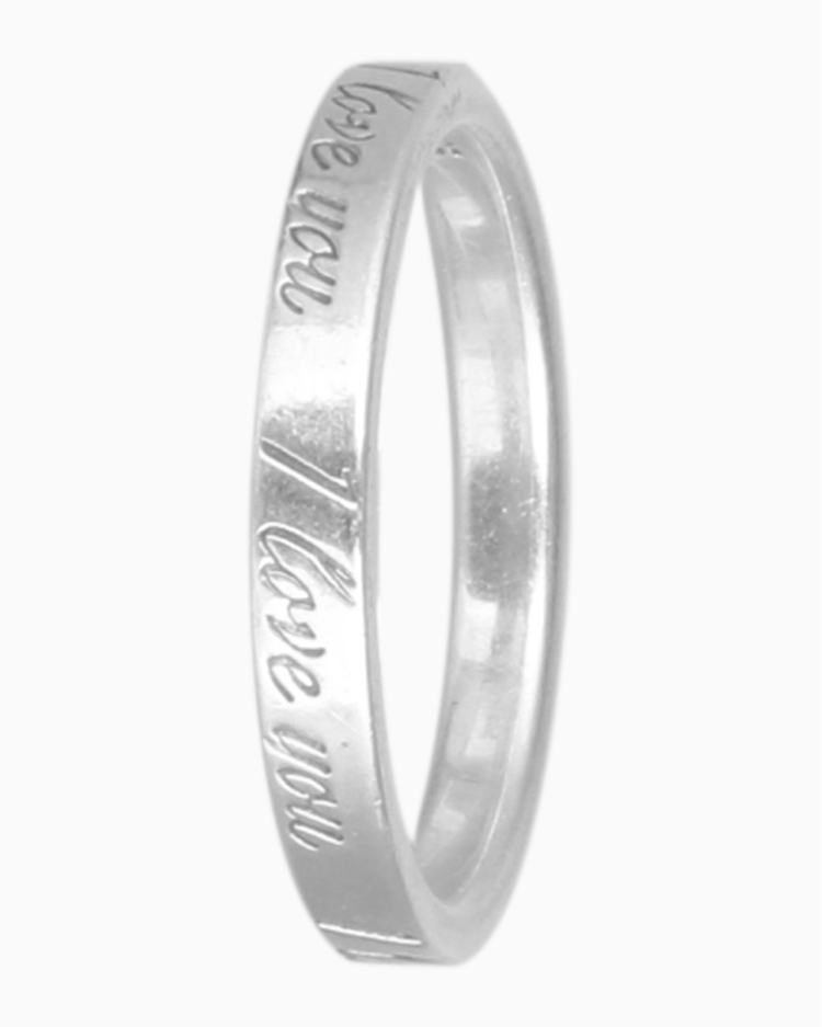 Anel Tiffany & Co. Original I Love You Prata 925 Feminino