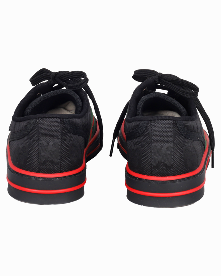 Tênis Gucci Off The Grid Tennis 1977 Preto e Vermelho