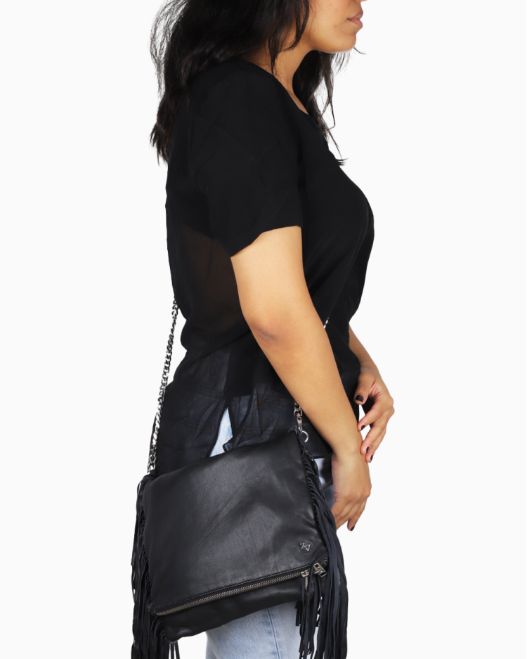 Bolsa Zadig & Voltaire Original Deluxe Rock XL Bucket Preta Feminina
