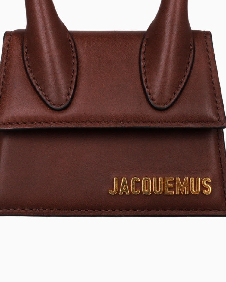 Bolsa Jacquemus Original Le Chiquito Moyen Mini Marrom Feminina