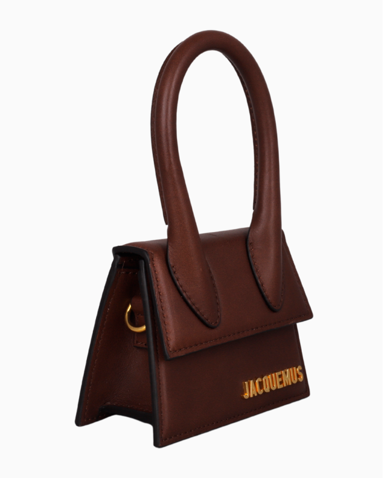 Bolsa Jacquemus Original Le Chiquito Moyen Mini Marrom Feminina