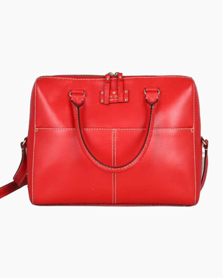Bolsa Kate Spade Original Pasta Couro Vermelha Feminina