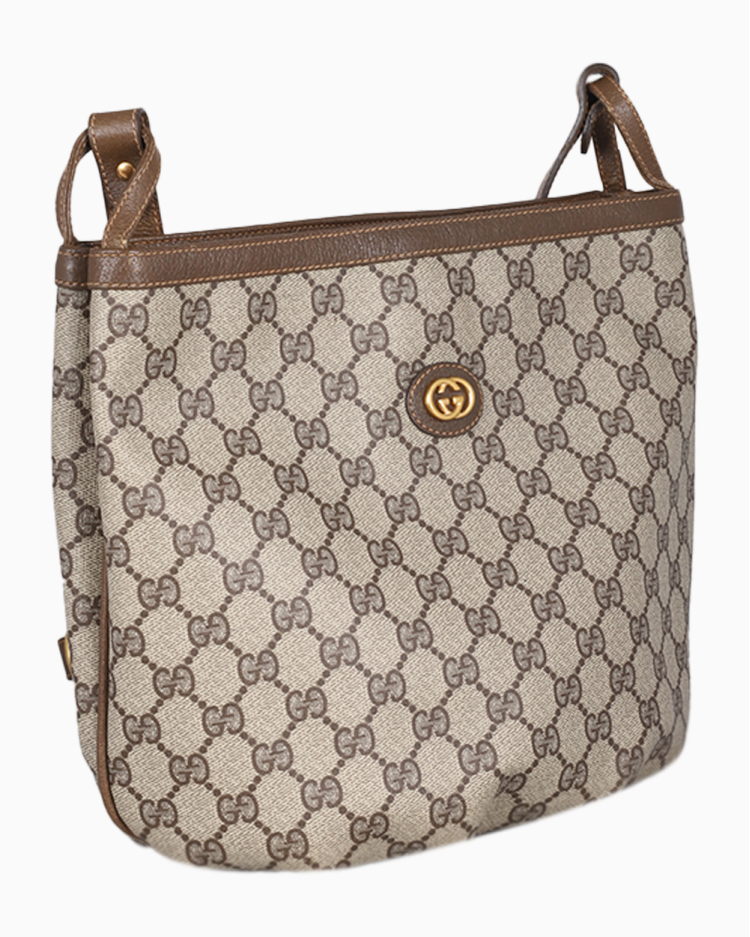 Bolsa Gucci Original Vintage Crossbody GG Canvas Feminina