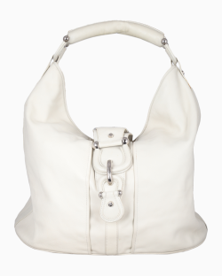 Bolsa Burberry Extra Large Hillgate Hobo Off White