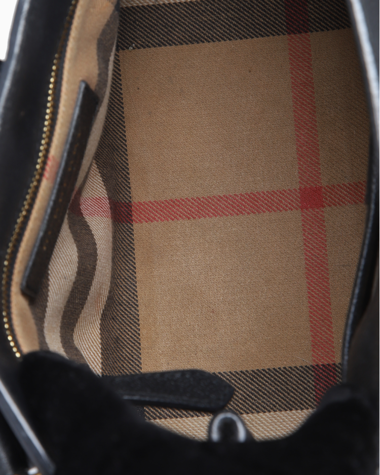 Bolsa Burberry Original Tiracolo Com Fivela Preta Feminina