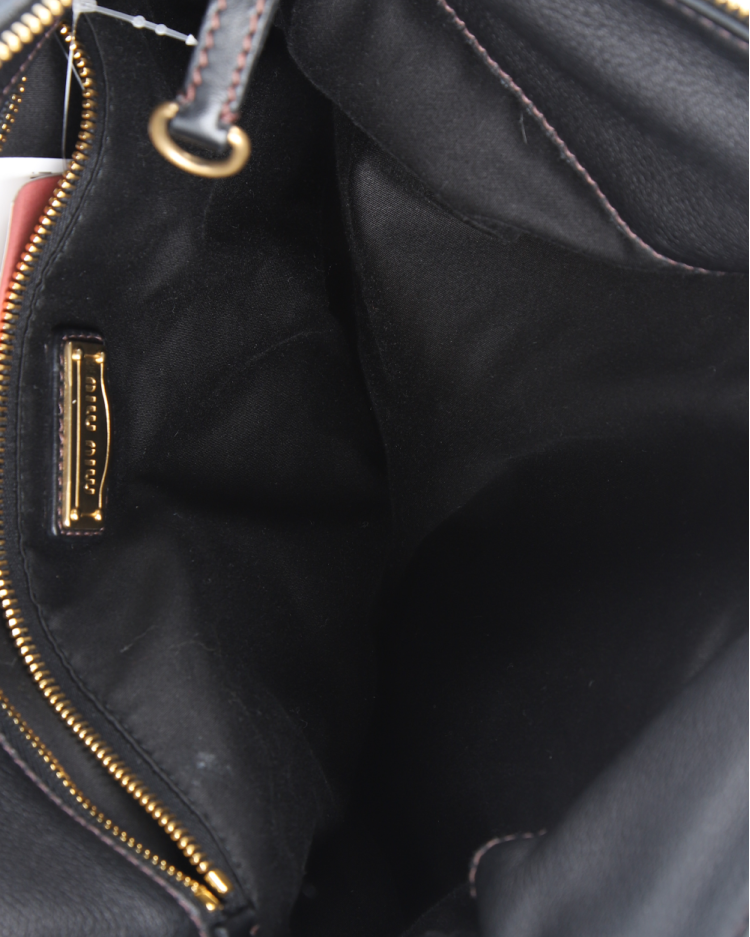 Bolsa Miu Miu Original Vitello Lux Bow Preta Feminina