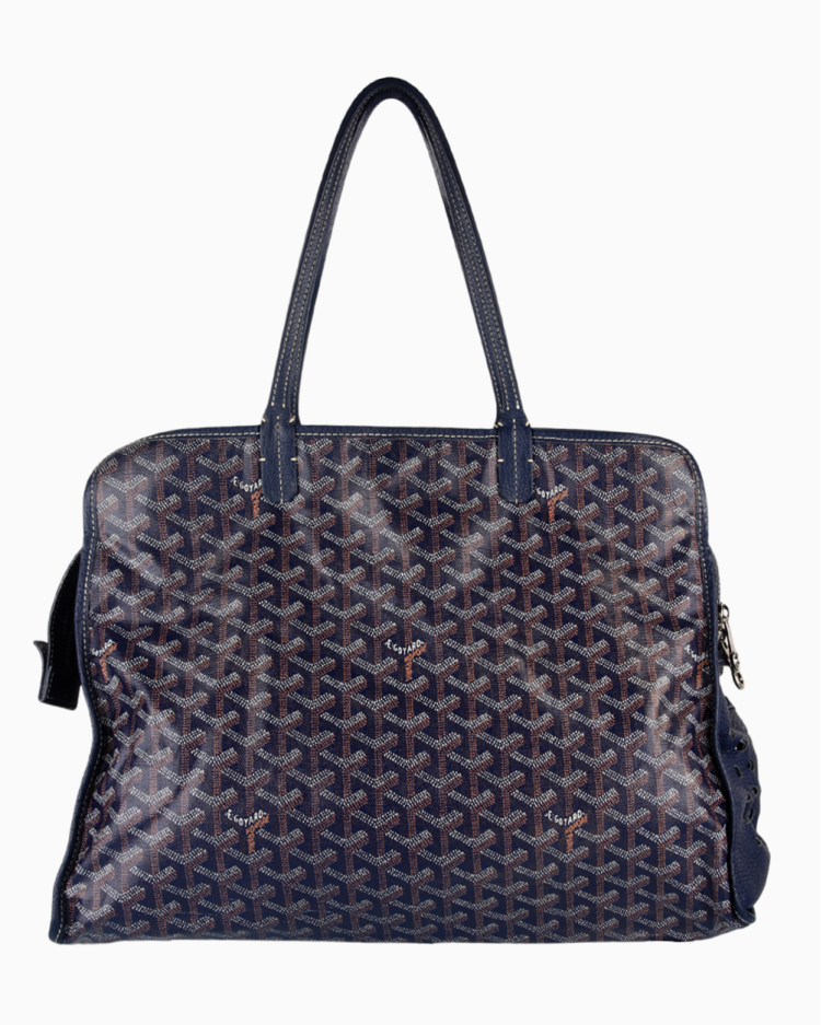 バッグ GOYARD Bolsa Goyard St Louis Goyardine PM Preta e Caramelo - QLZ4