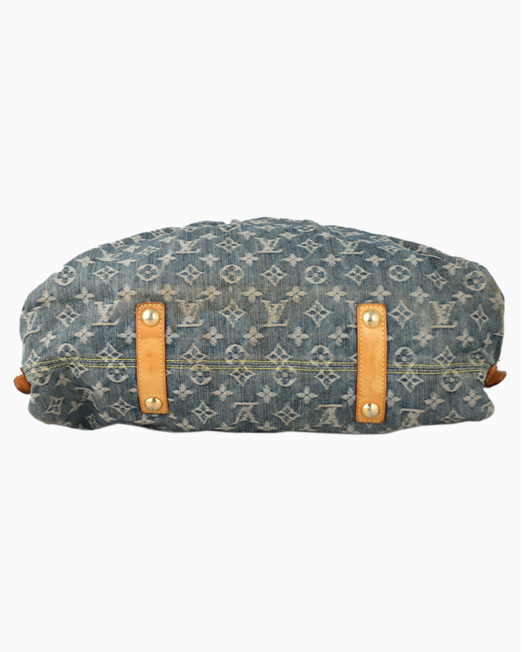 Bolsa Louis Vuitton Original Neo Cabby GM Denim Azul Feminina