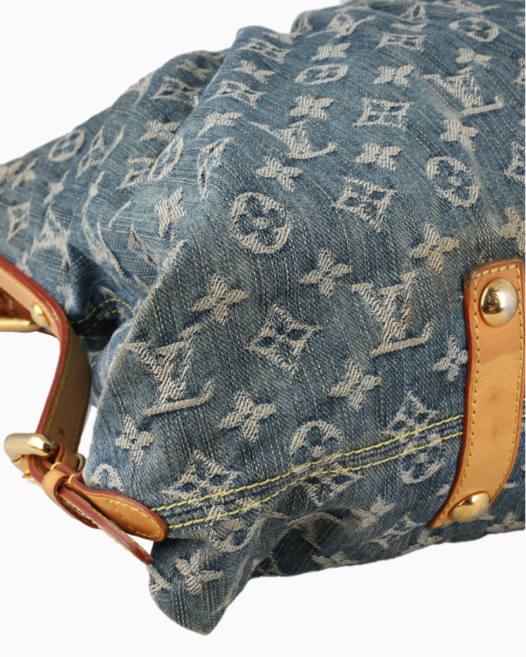 Bolsa Louis Vuitton Original Neo Cabby GM Denim Azul Feminina