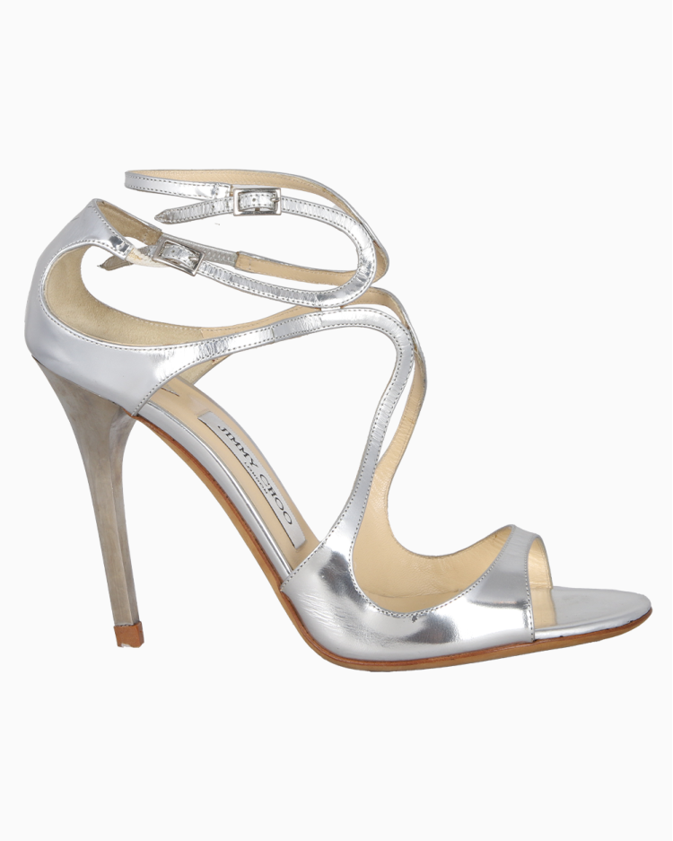 Sandália Jimmy Choo Original Azia Metalizada Feminina