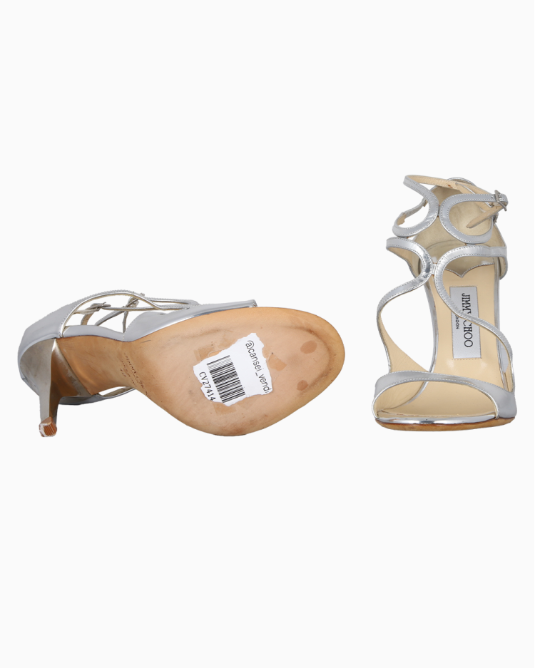 Sandália Jimmy Choo Original Azia Metalizada Feminina