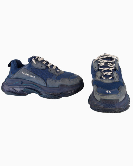 Tênis Balenciaga Original Triple S Azul Marinho Masculino