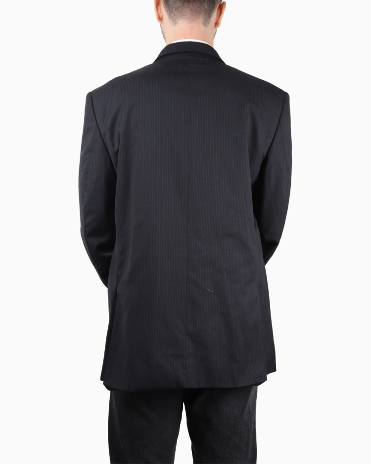 Blazer Yves Saint Laurent Vintage Original Risca de Giz Azul