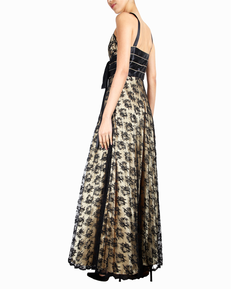 candy brown dress La Femme 33085