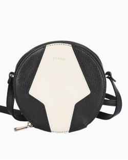 Bolsa Furla Crossbody Preta e Branca