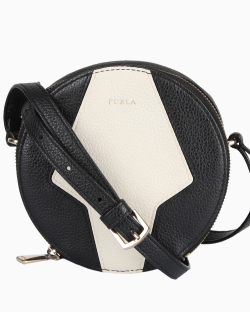 Bolsa Furla Crossbody Preta e Branca