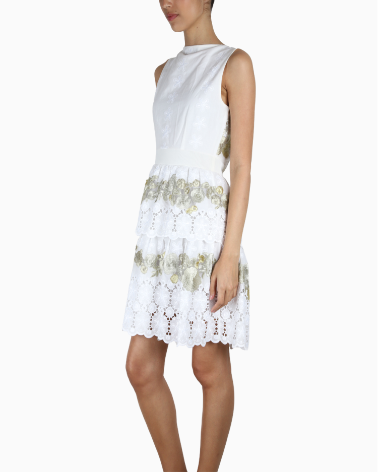 Vestido Diane Von Furstenberg Original Renda Off White Feminino