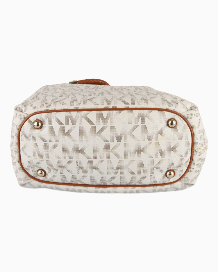 MKG。 Bolsa Michael Kors Original Jet Set Gathered Monograma Feminina