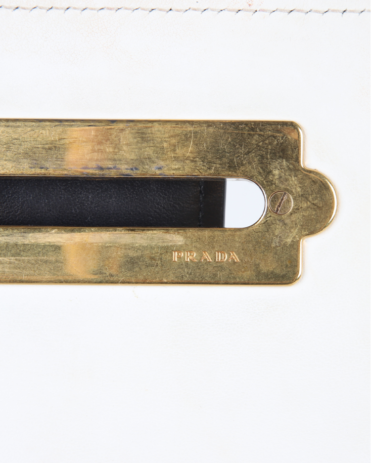 Bolsa Prada Original Cahier Bicolor Feminina