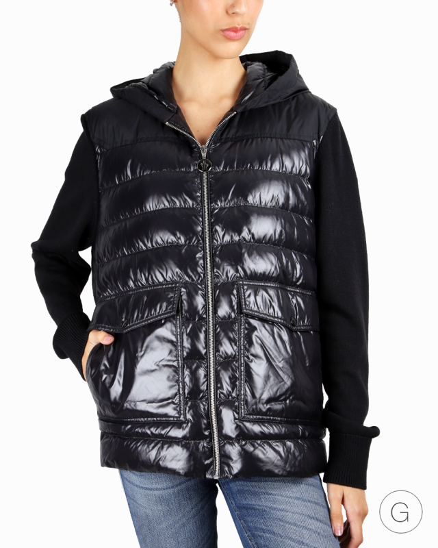 MONCLER CARDIGAN TRICOT ブラック　M Casaco Moncler Original Cardigan Tricot Preto Feminino