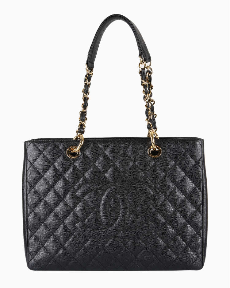DE GREGORIO カホン Chanela BLACK DE GREGORIO カホン Chanela BLACK Bolsa com Alça Chanel Caviar