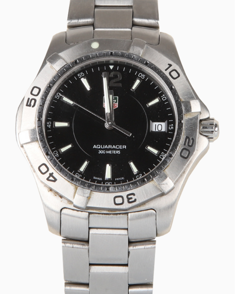 Relógio Tag Heuer Original Aquaracer WAF1110 Prateado Masculino