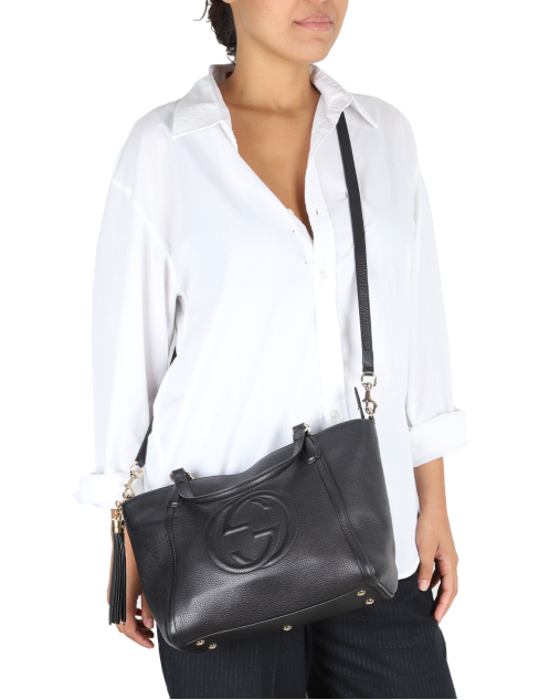 Bolsa Gucci Original Soho Top Handle Preta Feminina