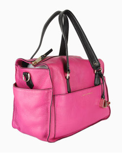 Bolsa Diane Von Furstenberg Couro Satchel Pink