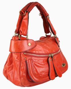 Bolsa Chloé Vintage Braided Handle Tote Laranja