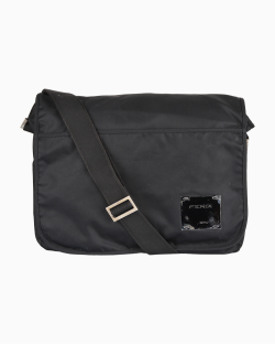 Bolsa Fendi Vintage Nylon Messenger Preta