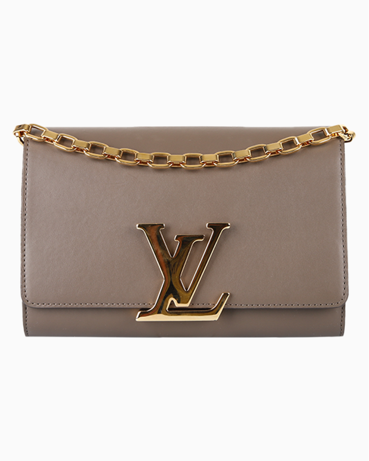 Tanama-　LOUIS VUITTON ルシーユGM Bolsa Louis Vuitton Original Chain Louise GM Marrom Feminina