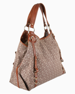 Bolsa DKNY Canvas Hobo Monograma