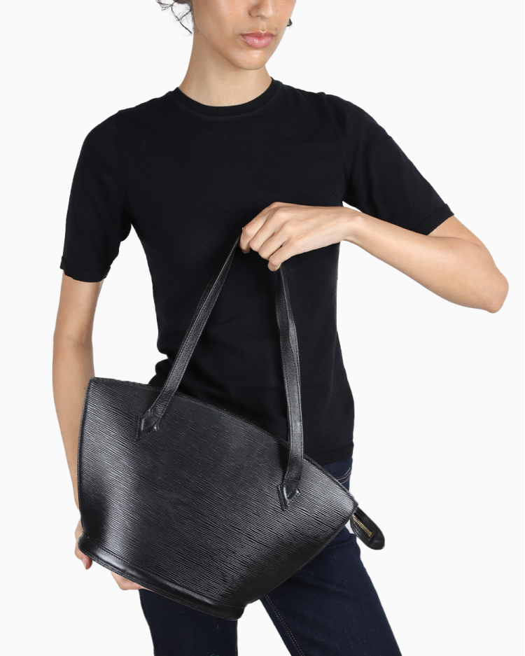 Bolsa Louis Vuitton Original Vintage Saint Jacques PM EPI Preta