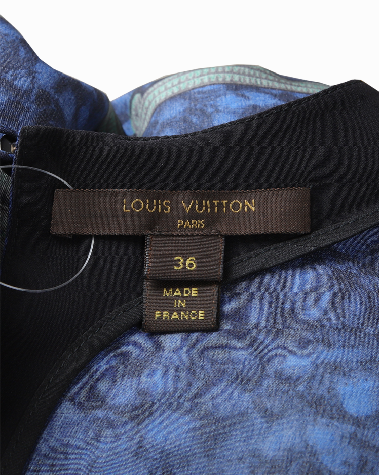 Blusa Louis Vuitton Original Seda Aplicações Estampada Feminina