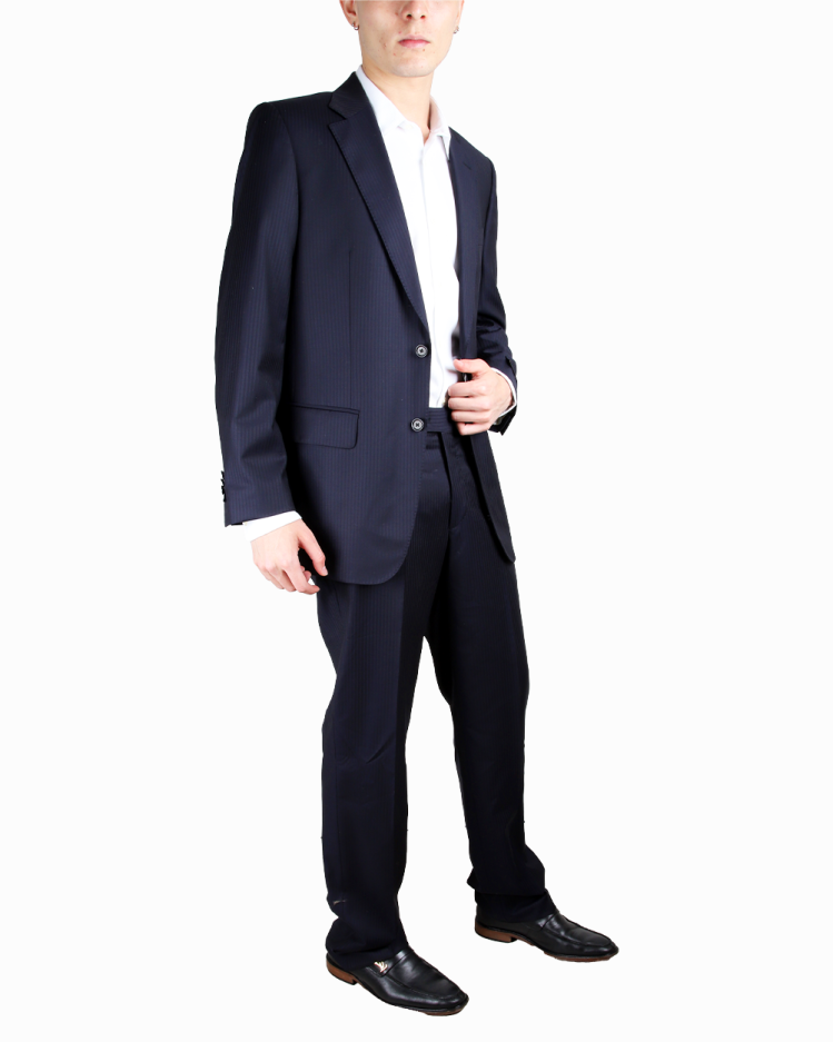 Terno Ermenegildo Zegna Original Azul Marinho Masculino