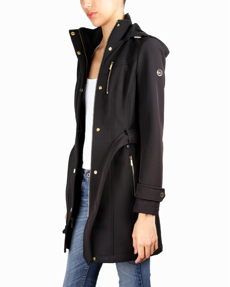 Casaco Michael Kors Original Capuz Preto Feminino