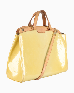 Bolsa Louis Vuitton Brea GM Verniz Monograma Amarela
