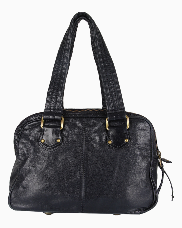 Bolsa Marc by Marc Original Jacobs Vintage Couro Azul Marinho Feminina