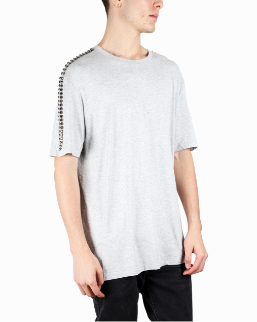 Camiseta Versace Original Studs Viscose Cinza Masculina