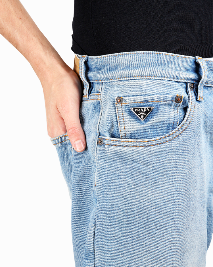 PRADA デニムパンツ Classic fit Calça Prada Jeans Original Classic Fit Azul Masculina