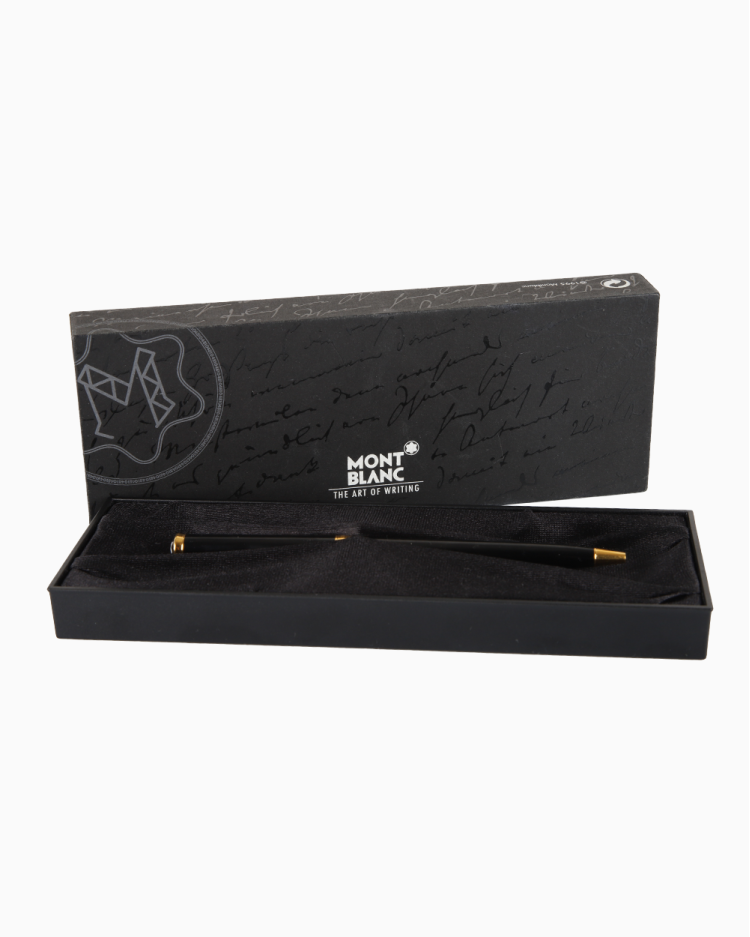 Caneta Montblanc Original Pix Resina Preta Masculina