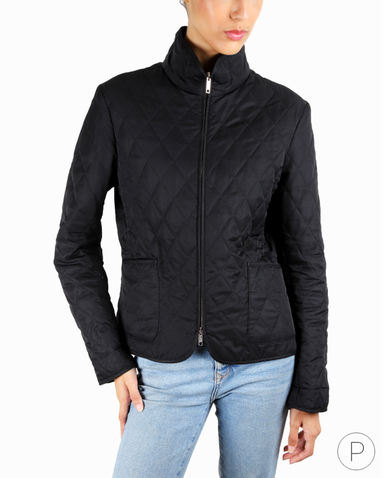 Jaqueta Burberry OriginalMatelassê Preta Feminino
