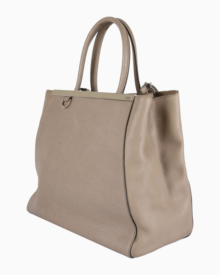 Bolsa Fendi Original 2Jours Média Cinza Feminina