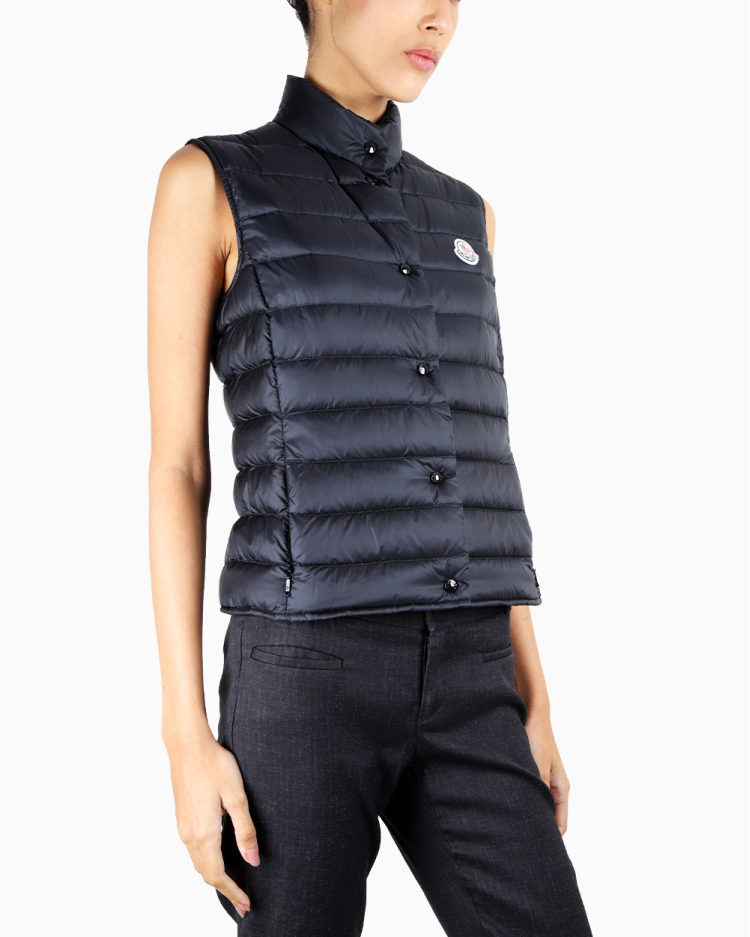 Colete Moncler Original Liane Vest Preto Feminino