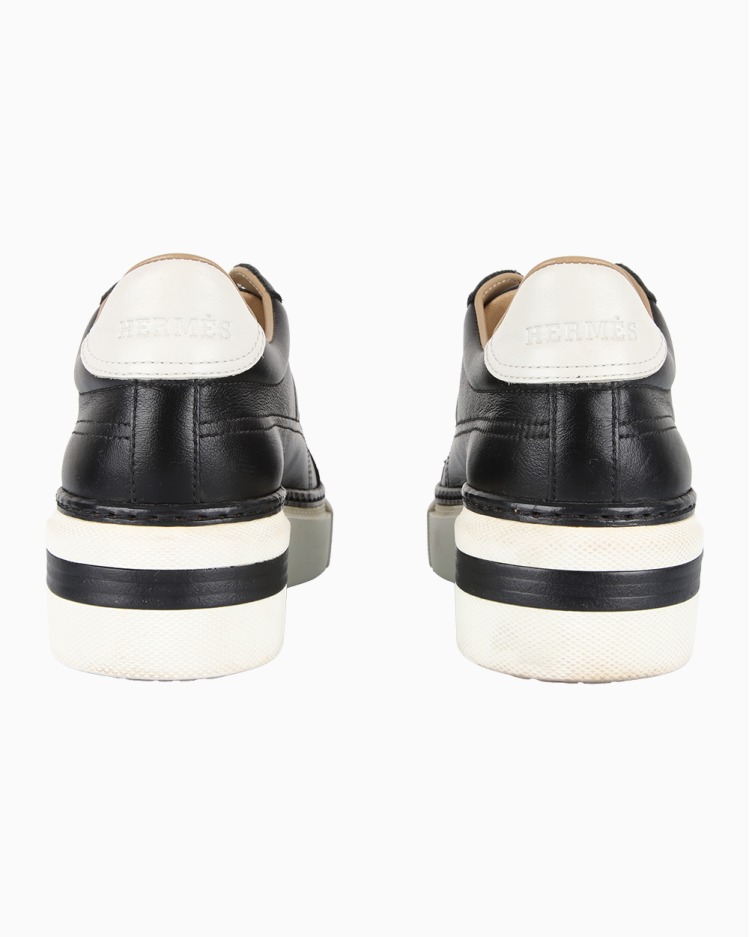 Tênis Hermès Original Couro Preto Feminino