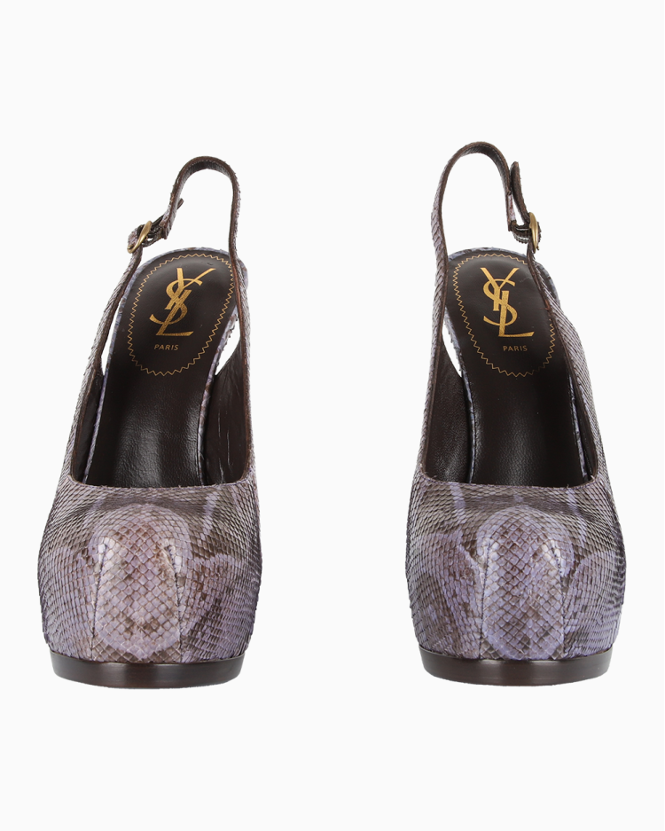 Sapato Saint Laurent Original Python Roxo Sapato Saint Laurent Python Roxo